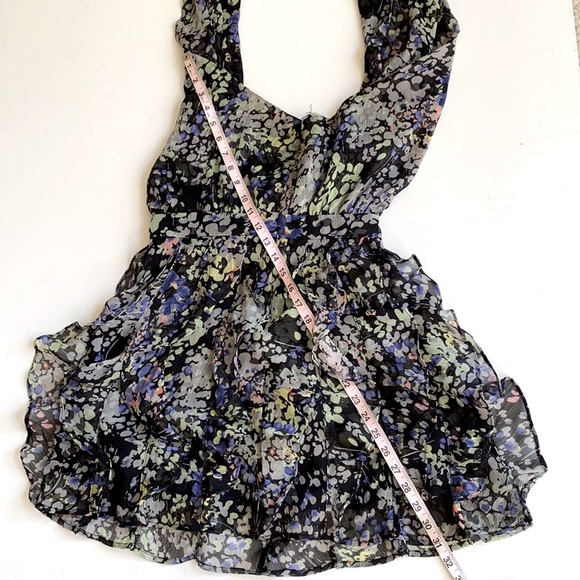MM Couture Floral Halter backless ruffled bottom mini dress, Size S - Picture 12 of 12